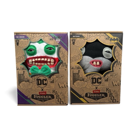 ZURU Fuggler DC Superhero Complete Set Batman Superman Joker Harley Quinn - Picture 3 of 5
